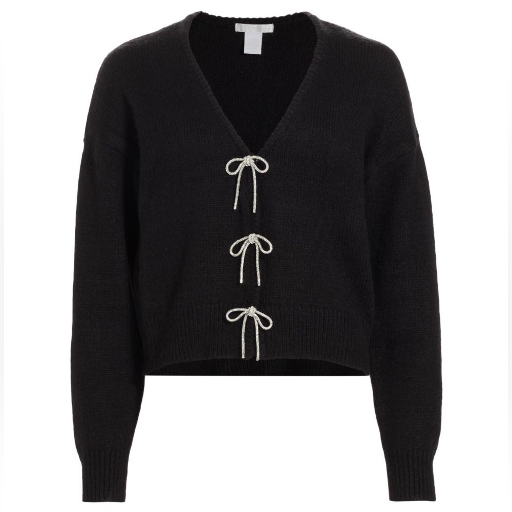 Design History V-Neck Bow Cardigan #cardigan #bow
